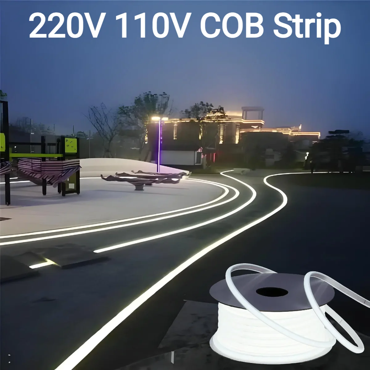 Outdoor Power Strip Weatherproof - 220V 110V 순수 실리콘 젤 COB