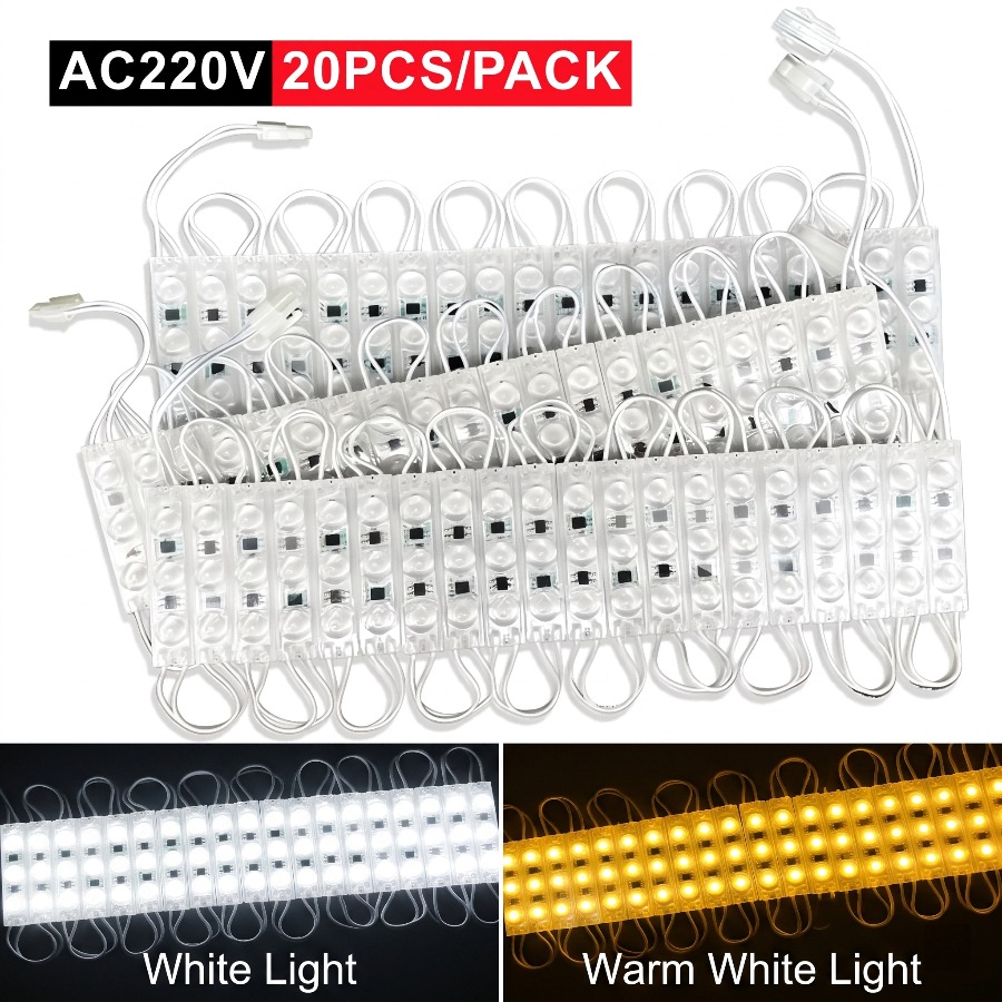 Outdoor Power Strip Weatherproof - 220V 하이라이트 LED 모듈 20개 방수