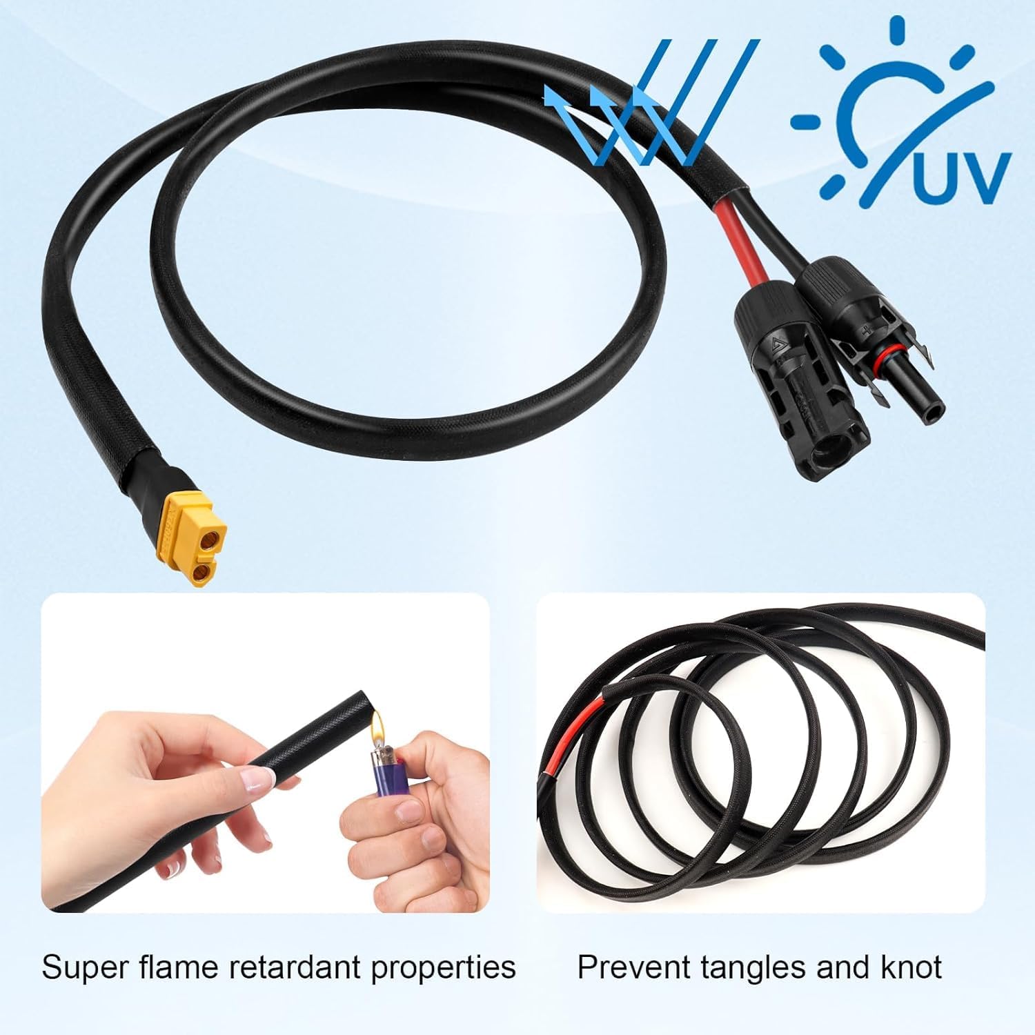 태양광 커넥터-XT60 케이블 10AWG 100FT 연 - Extension Cord Outdoor 리뷰 및 가격