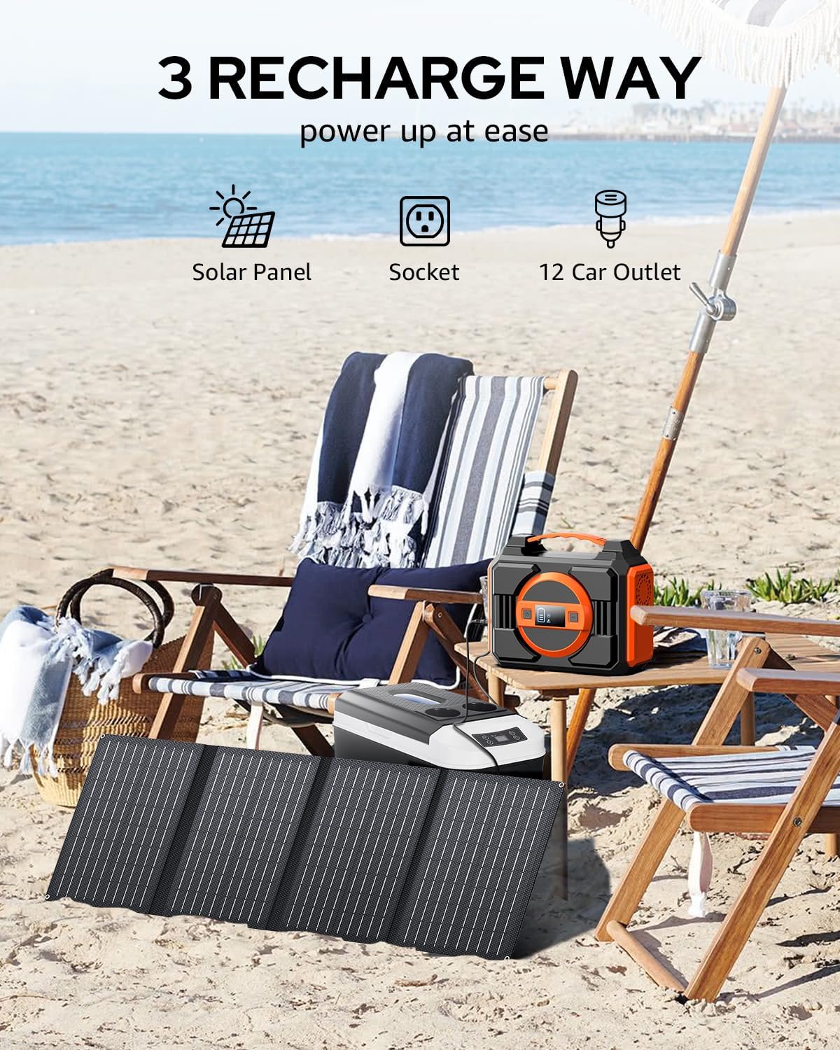 휴대용 300W 220Wh 파워스테이션 태양광 발전기  - Outdoor Power Vac 리뷰 및 가격