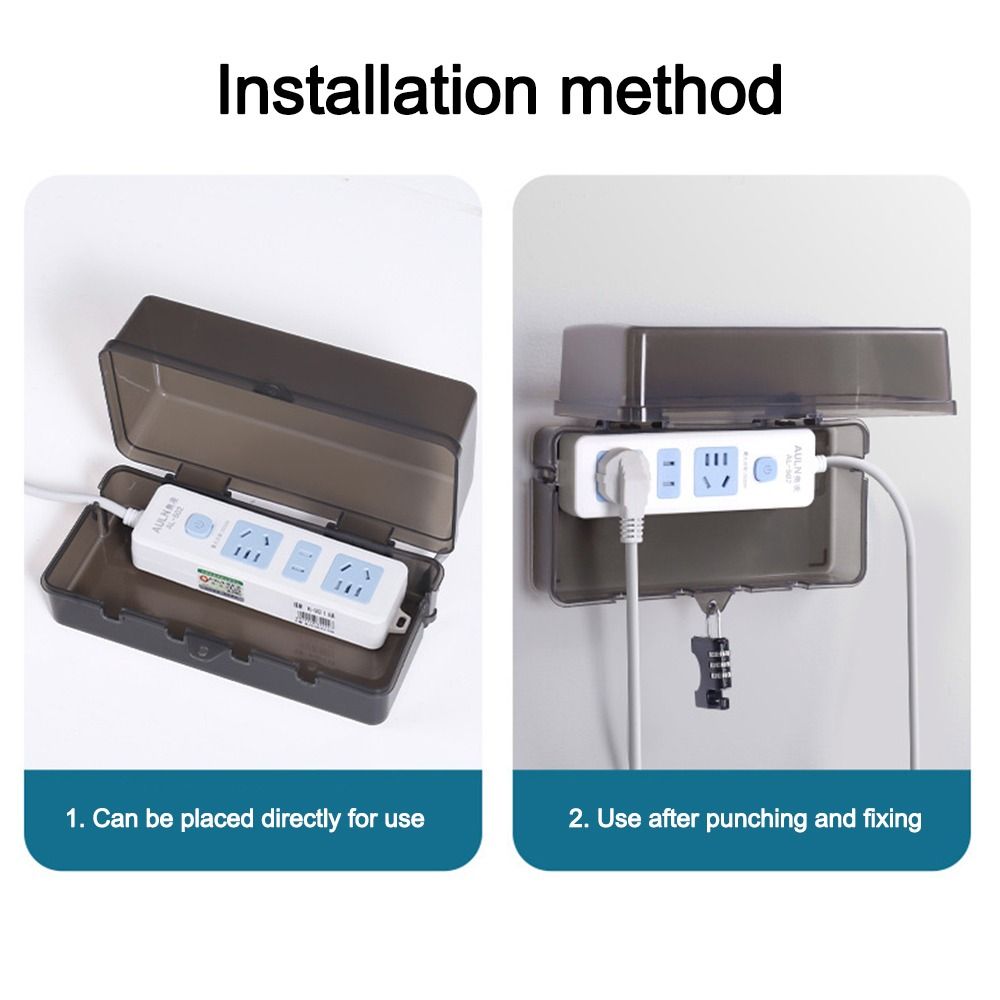 휴대용 플라스틱 플러그 박스 도난 방지 방수 케이블 관 - Outdoor Power Strip Weatherproof 리뷰 및 가격